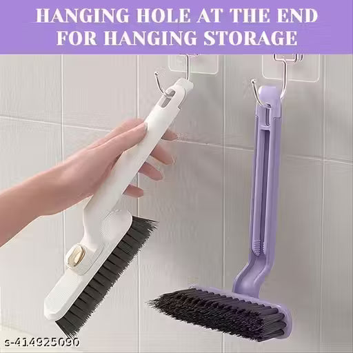 Cleaning brush | tool | Multi-Function Rotating Crevice Cleaning Brush, 360 Degree Rotating No Dead Corners Hard Bristle Crevice Gap Brush Tool for Bathroom & Kitchen & Tile Floors | Toilet Brush | Plastic Brush | Bathroom Brush (Pack Of 1)