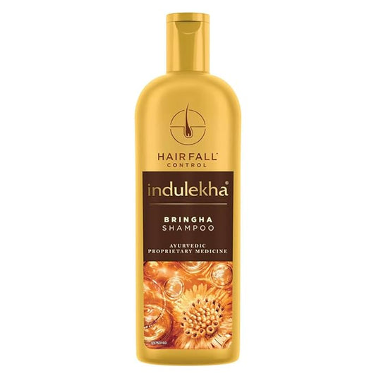 Indulekha Bringha Shampoo, Proprietary Ayurvedic Medicine For Hair Fall, Free From Parabens, Synthetic Dyes And Synthetic Perfume, 340ml