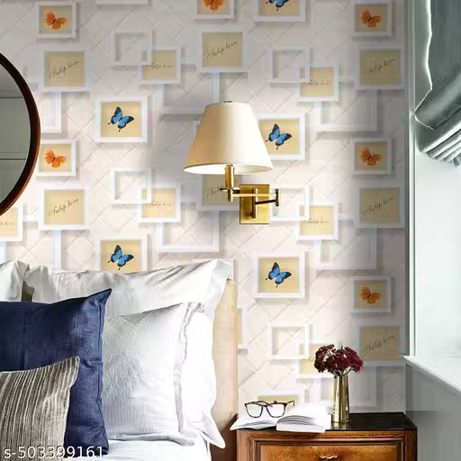 RUZAN Wall Décor 45x200 Cm(10 Sq Ft) - Wall Sticker Wallpaper For Home, Self Adhesive Wallpaper For Bedroom - No Contractor Needed {DIY}