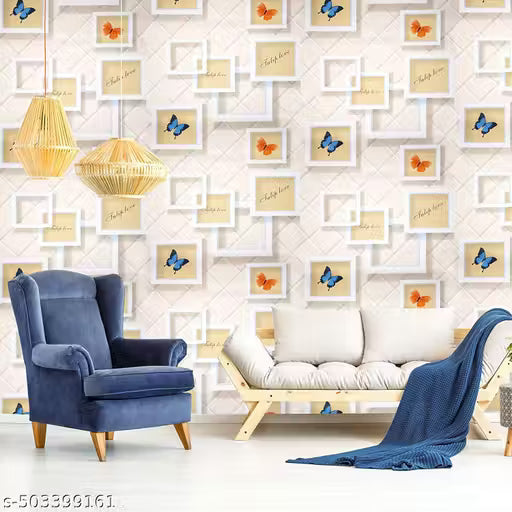 RUZAN Wall Décor 45x200 Cm(10 Sq Ft) - Wall Sticker Wallpaper For Home, Self Adhesive Wallpaper For Bedroom - No Contractor Needed {DIY}