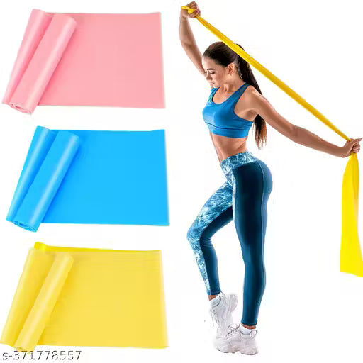 RKF Resistance Bands Mini Loop Hip Band / Toning Exercise Band for Gym Booty Belt / Latex Band / Thera Band / Theraband for Fitness, (1.5 Meter Multicolour) pack of 1