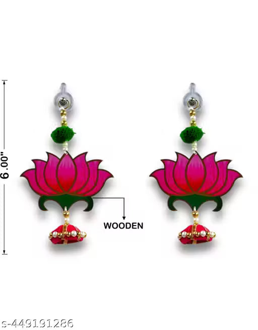 The CrafTella Lotus Hanging 4 Pcs - Small- 20 INCH| Floral Wall Hangings, Temple Decoration Items, Backdrop for Pooja Decor, Pooja Room Decorate Items| Diwali Decorative Items |Offwhite - Fabric |