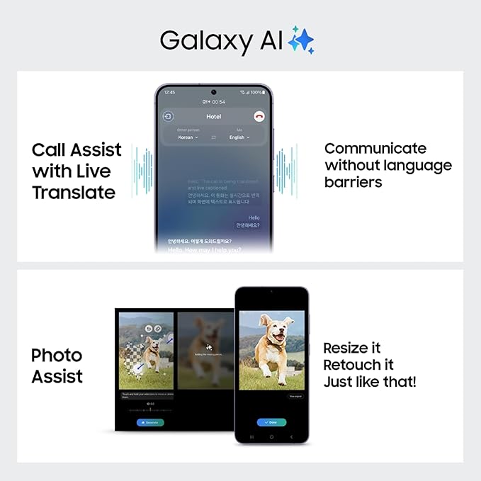 Samsung Galaxy S24 5G AI Smartphone (Amber Yellow, 8GB, 128GB Storage)