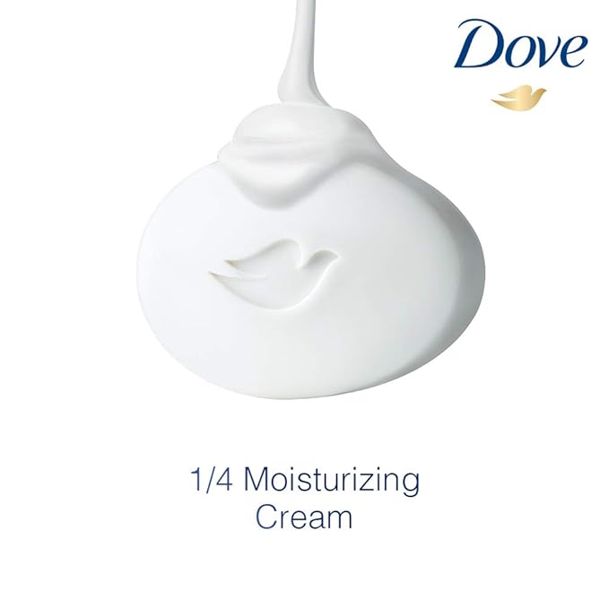 Dove Cream Beauty Bathing Bar (Pack of 5) 125g each For 24 Hour Nourished Skin with ¼ Moisturising Cream and Nutrient Serum