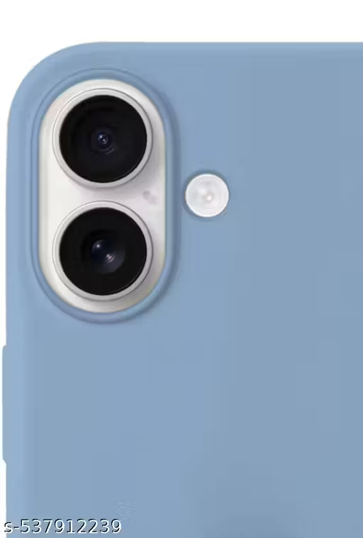 iphone 16 Trendy compatible silicon cases blue color