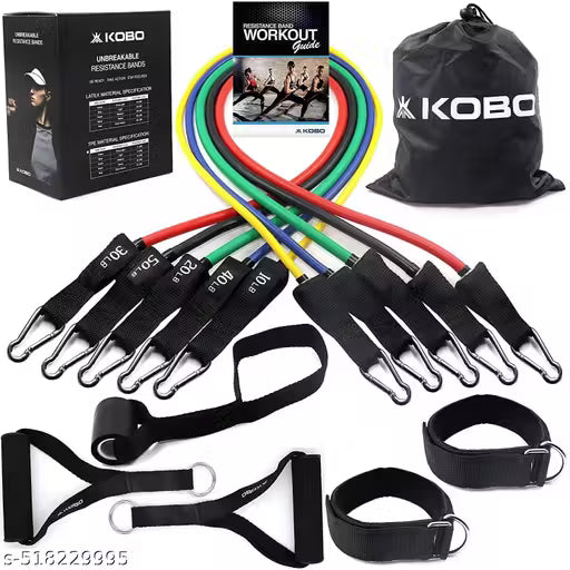 Elastic Resistance Bands Fitness Ropes Rubber Bands for Fitness Exercise 11 in 1 band