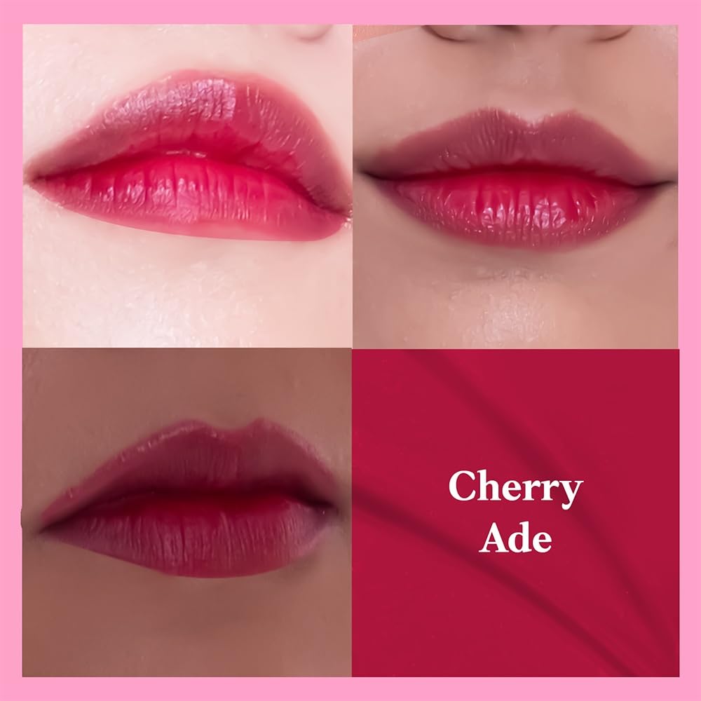 ETUDE Dear Darling Water Gel Luminous Lip & Cheek Tint| Long Lasting, Waterproof, Smudgeproof |Korean Makeup|Shade-02,Cherry-9Gm
