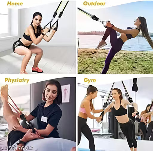 11-in-1 Resistance Bands Set for Men & Women | Exercise Bands with Handles, Door Anchor, Ankle Straps, Hand Grips & Carry Bag | Resistance Tubes for Home Workout, Fat Loss, Muscle Building, Pull Ups, Strength Training, Yoga, Pilates, Gym Rope Kit