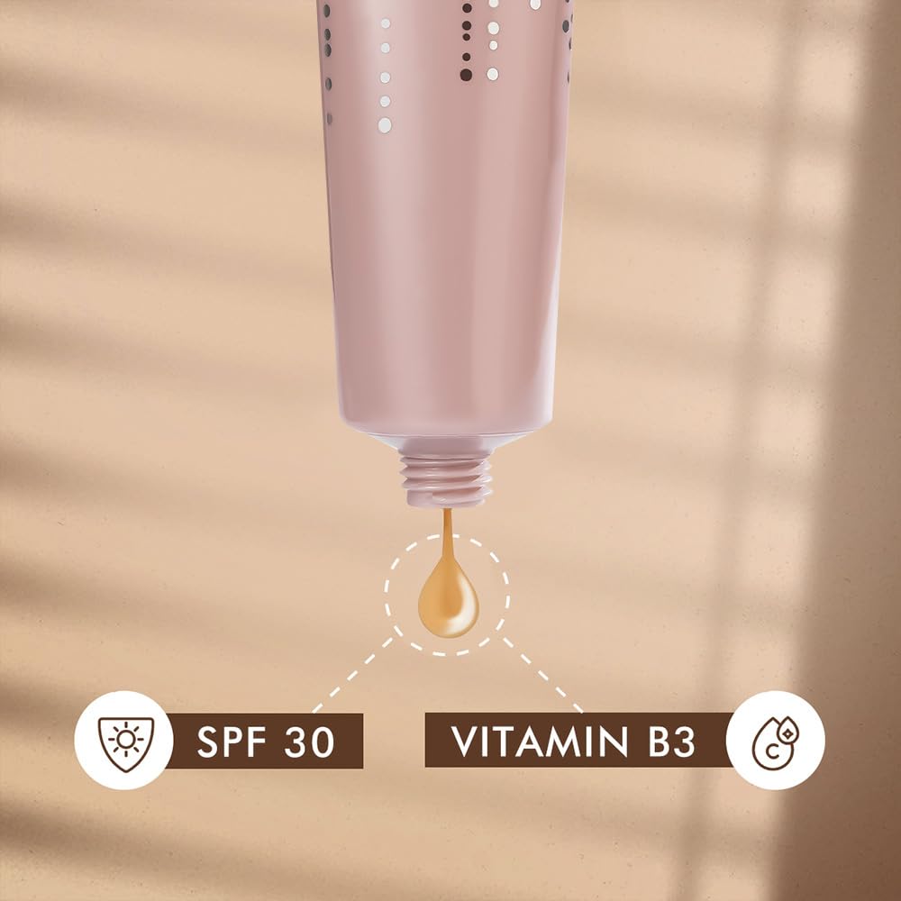 Lakme 9 to 5 CC Cream, 01 - Beige, Light Face Makeup with Natural Coverage, SPF 30 - Tinted Moisturizer to Brighten Skin, Conceal Dark Spots, 30 g