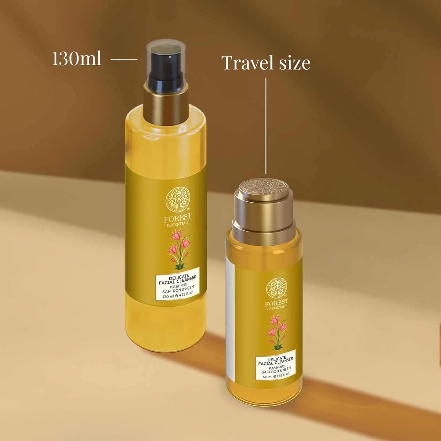 Forest Essentials Ayurvedic Purifying Face Wash with Saffron & Neem | For Normal to Oily Skin | Sulphate Free | Travel Size