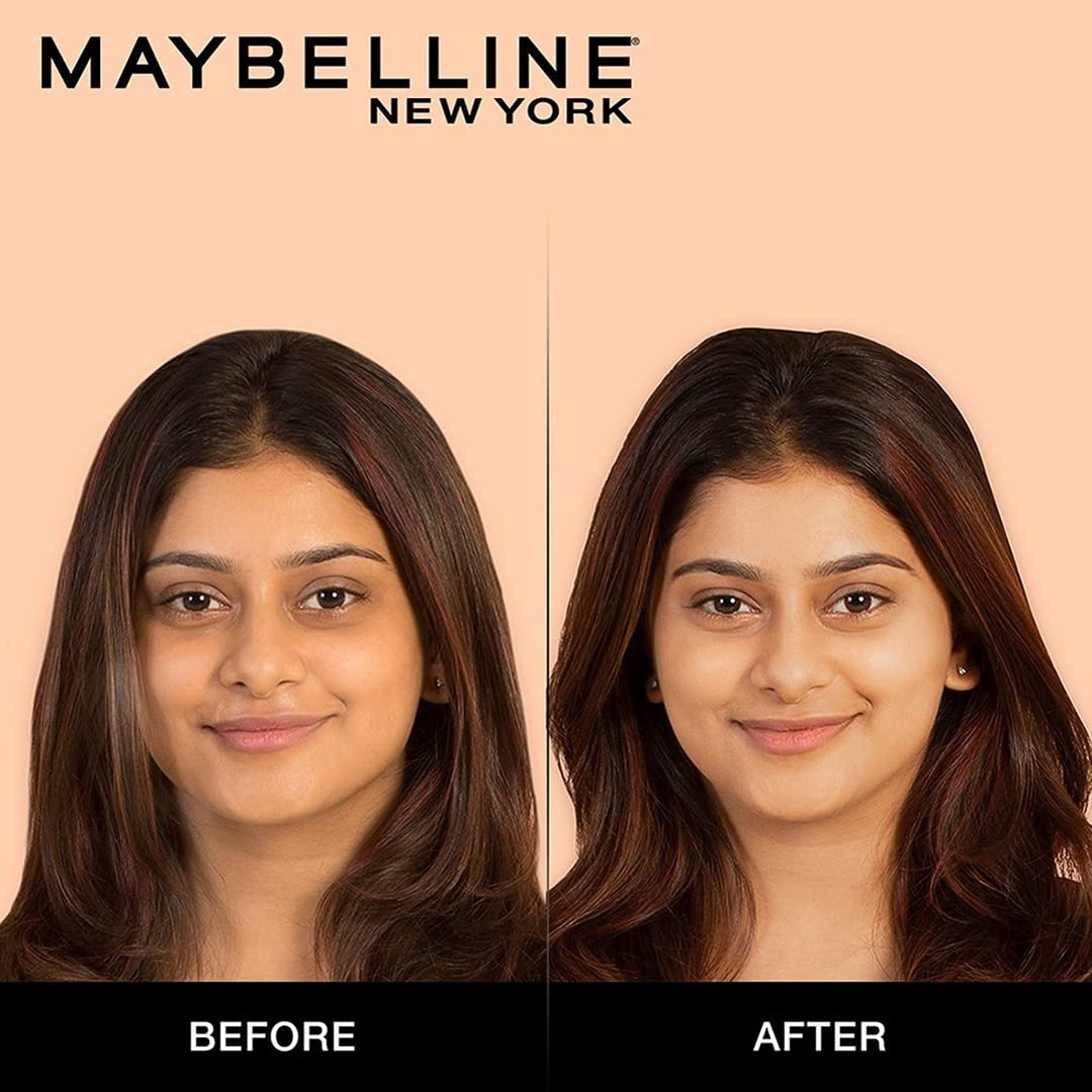 Maybelline New York Liquid Foundation, Matte & Poreless, Full Coverage Blendable Normal to Oily Skin, Fit Me, 128 Warm Nude, 18 ml