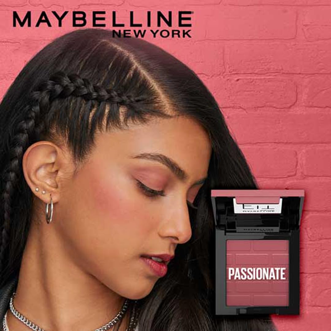 Maybelline New York New Fit Me Mono Blush, 16 hours Easy to Use Long-lasting Cheek Blush, Pigmented Creamy Powder Blush Formula, Natural and True to Tone Blush - 60 Passionate|4.5 grams