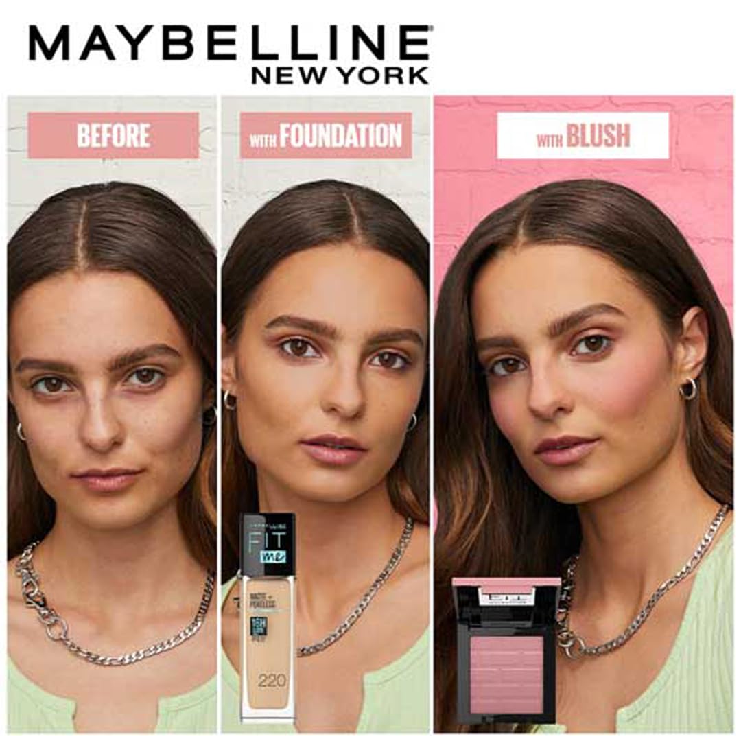Maybelline New York New Fit Me Mono Blush, 16 hours Easy to Use Long-lasting Cheek Blush, Pigmented Creamy Powder Blush Formula, Natural and True to Tone Blush - 60 Passionate|4.5 grams