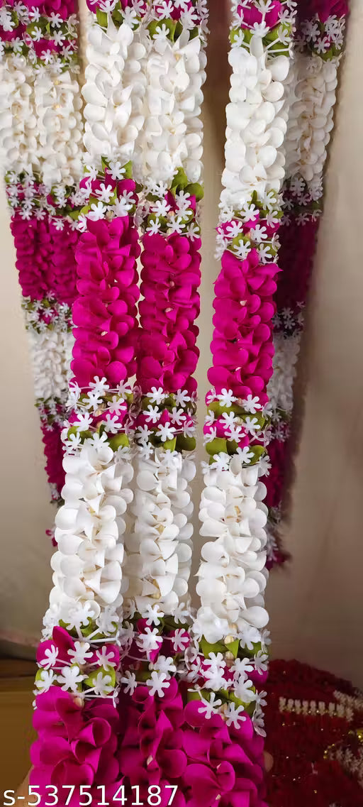 Decoration Items for Home Dcor, Wall Hanging Lotus Flower Latkan Toran for Pooja Room, Main Door Entrance, Diwali Deepavali Dcor, Diwali Festival Decorations Set of 2