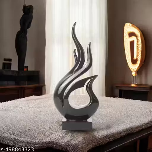Buffdes creation Home Decor Modern Sculpture, Resin Art Tabletop Shelf Decoration Accent Ornament for Living Room Entry Table Dining Desk Office Bookshelf pack of 1