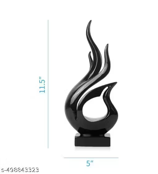 Buffdes creation Home Decor Modern Sculpture, Resin Art Tabletop Shelf Decoration Accent Ornament for Living Room Entry Table Dining Desk Office Bookshelf pack of 1