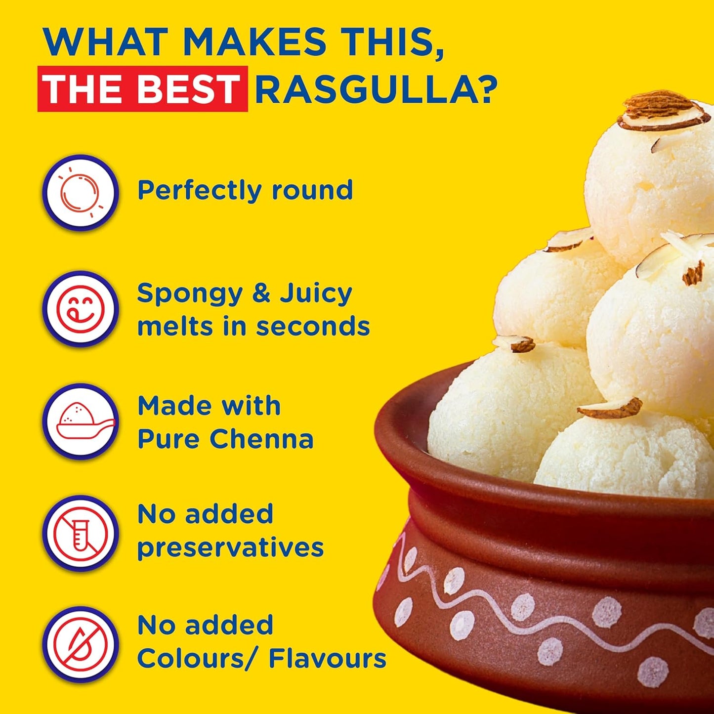 Gits MiNi Rasgulla Open & Eat Tin 200 gms | 8 pieces | Small Pack | Quick Sweet Cravings