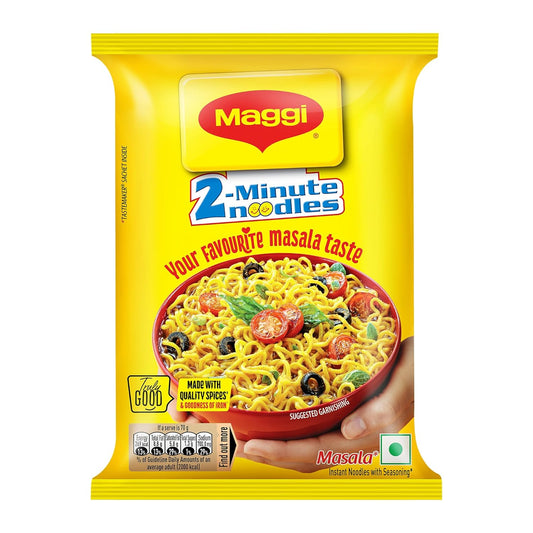 MAGGI 2-Minute Instant Noodles,Masala Noodles With Goodness Of Iron,Made With Choicest Quality Spices,Favourite Masala Taste, 70g Pouch.