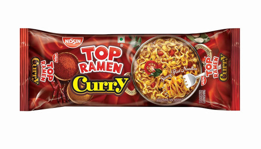 Top Ramen Instant Noodles Curry Veg 280g | Flavorful Curry Veg Noodles, Quick Spicy Meal, Perfect for Veggie Lovers , 280 gm