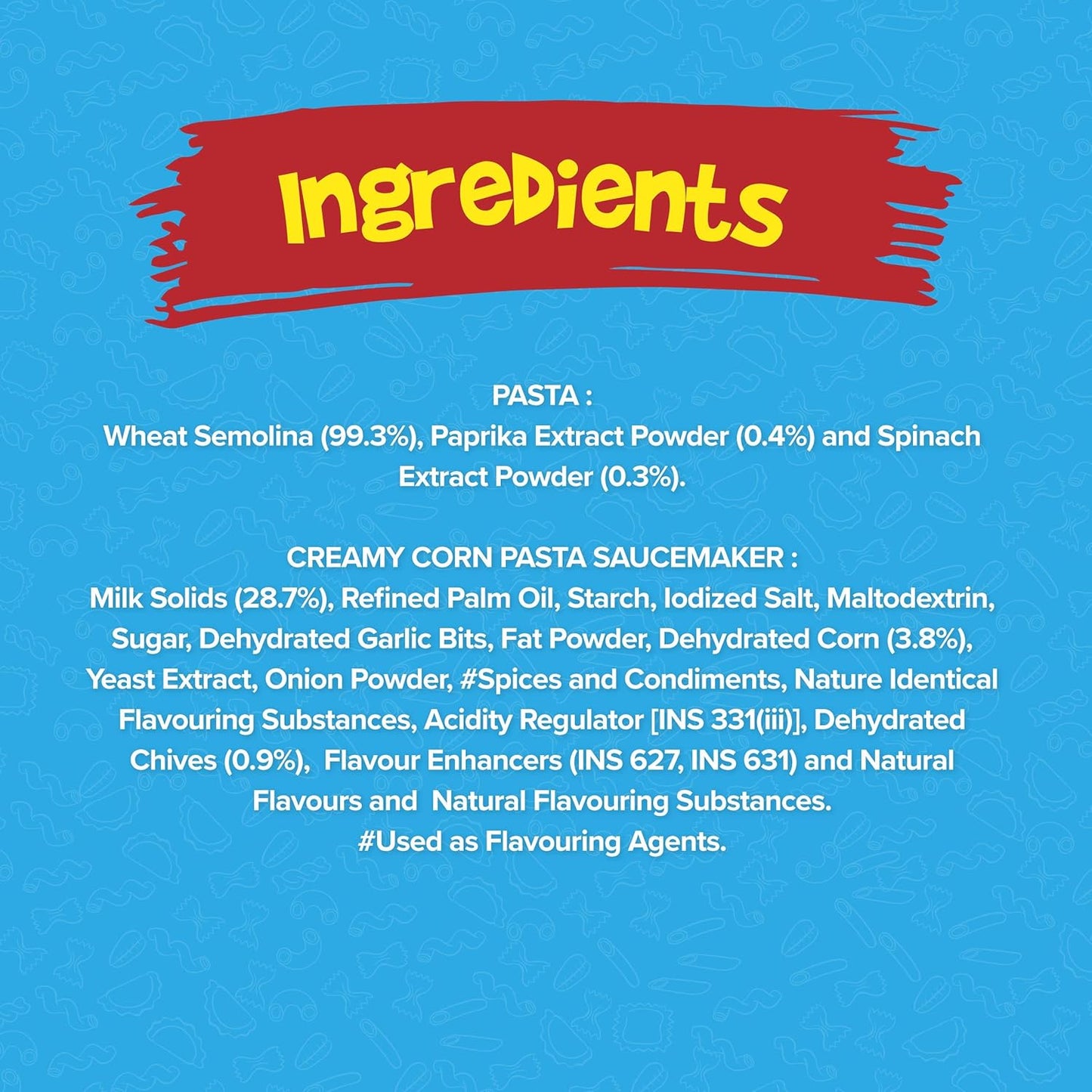 Sunfeast YiPPee! Tricolor Instant Pasta, Creamy Corn, 65g