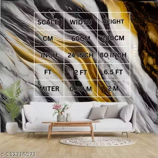Long Lasting Black Gold Wall Sheet Marble Wallpaper Esy To Aply Kitchen Area Hotel Table Office Wall Kids Room And Any Other Smooth Surface(60x200CM Set Of 5)