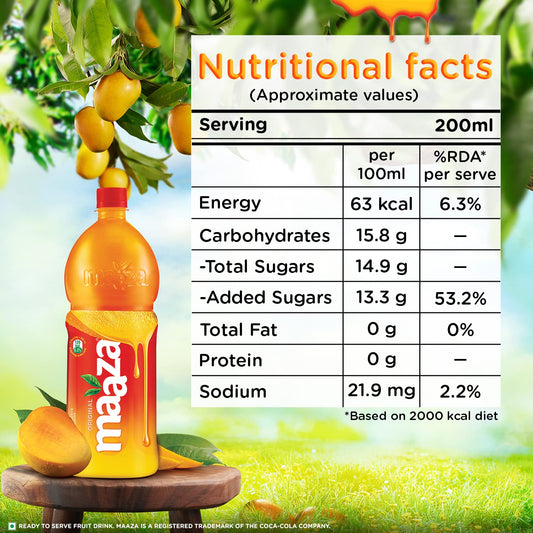 Maaza Mango Drink, Original Flavour, 1.2 L PET Bottle