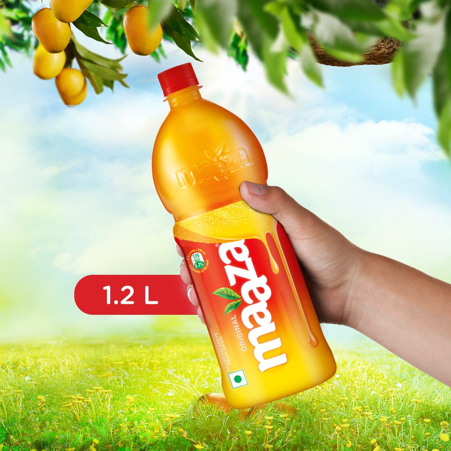 Maaza Mango Drink, Original Flavour, 1.2 L PET Bottle