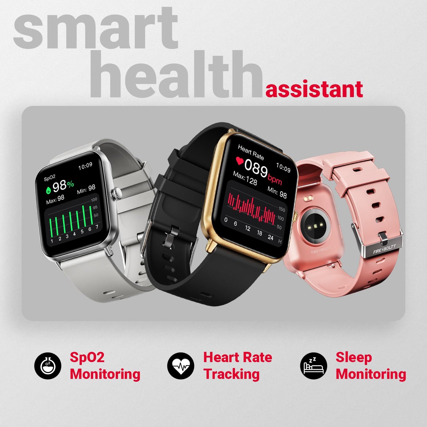 Fire-Boltt Ninja Call Pro Plus Smart Watch 1.83 inch with Bluetooth Calling, AI Voice Assistance, 100 Sports Modes IP67 Rating, 240 * 280 Pixel High Resolution (Gold Black)