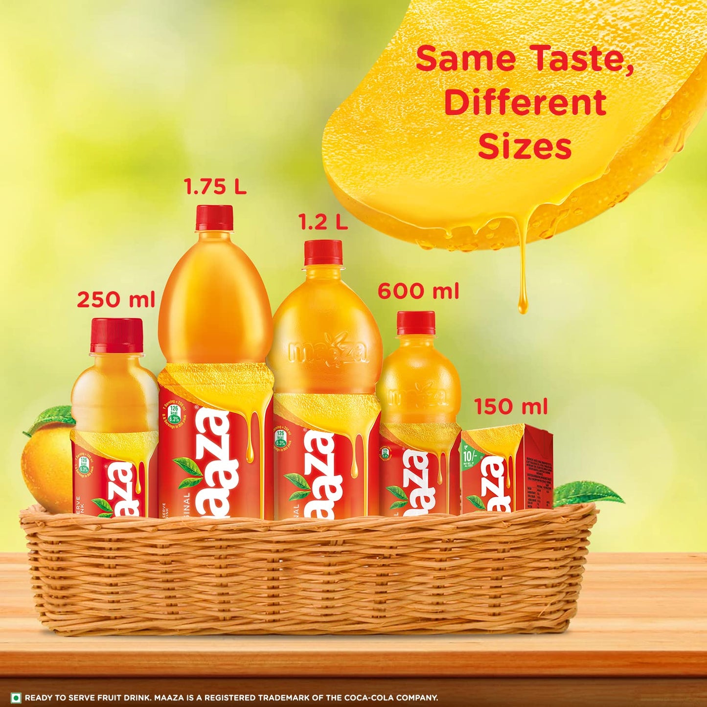Maaza Mango Drink, Original Flavour, 1.2 L PET Bottle
