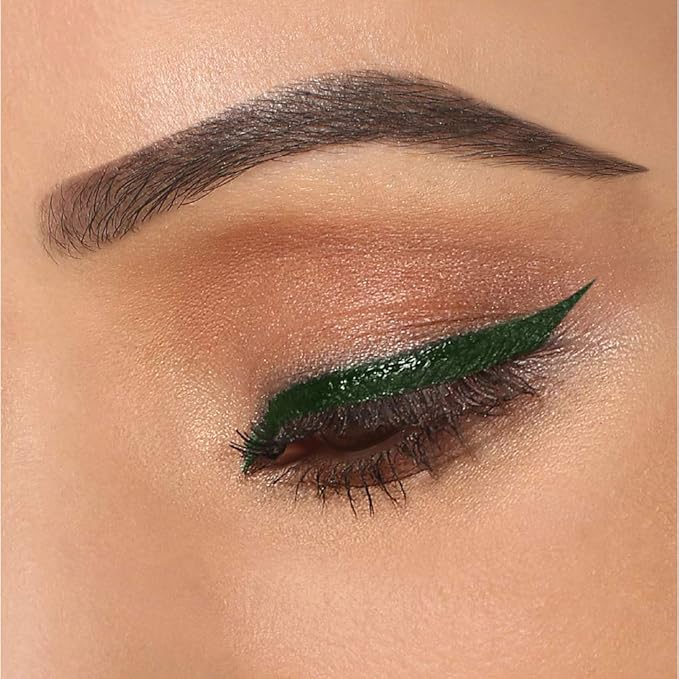 Lakme Ultimate Glam Eye Liner, Semi Matte, Quick drying, Water resistant & Smudgeproof Eye Liner, Green, 9ml Brand: LAKMÉ
