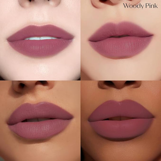 ETUDE Fixing Tint| Long Lasting High Pigmented Liquid Lipstick |Waterproof Lightweight Matte Finish Lip Stain| Full Coverage| #15 Woody Pink-4g
