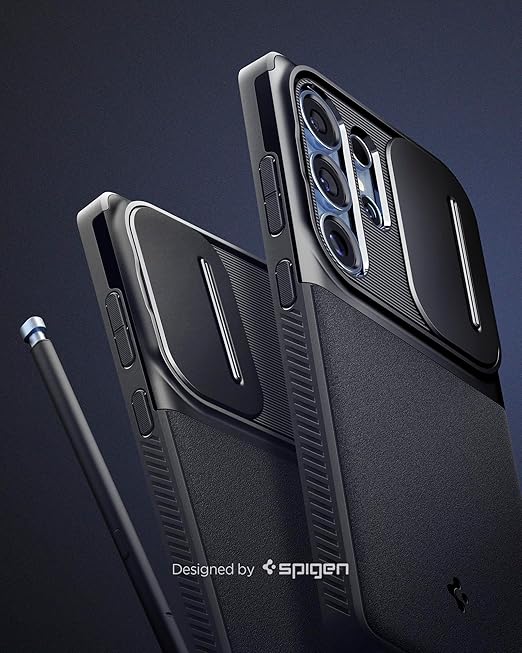 Spigen Optik Armor for Samsung Galaxy S25 Ultra Case, Galaxy S25 Ultra Back Cover (2025) - TPU+PC｜Black