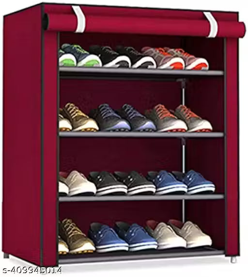 Plastic-4step-maron s hoe stand555