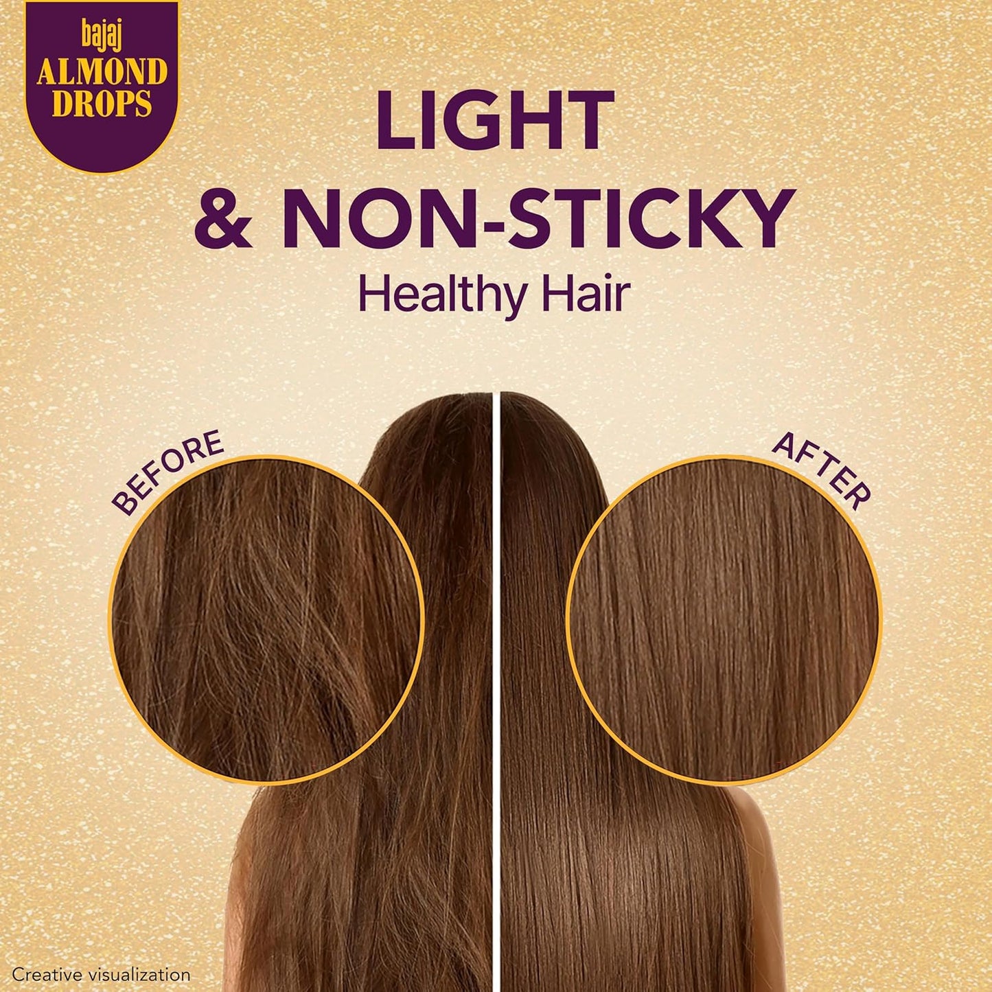 Bajaj Almond Drops Hair Oil, 95ml | 6X Vitamin E Nourishment | Light and Non-Sticky Hair Oil For Hair Fall Control