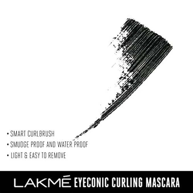 Lakme Eyeconic Lash Curling Mascara, Black, 9ml