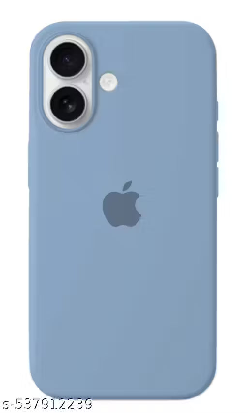 iphone 16 Trendy compatible silicon cases blue color