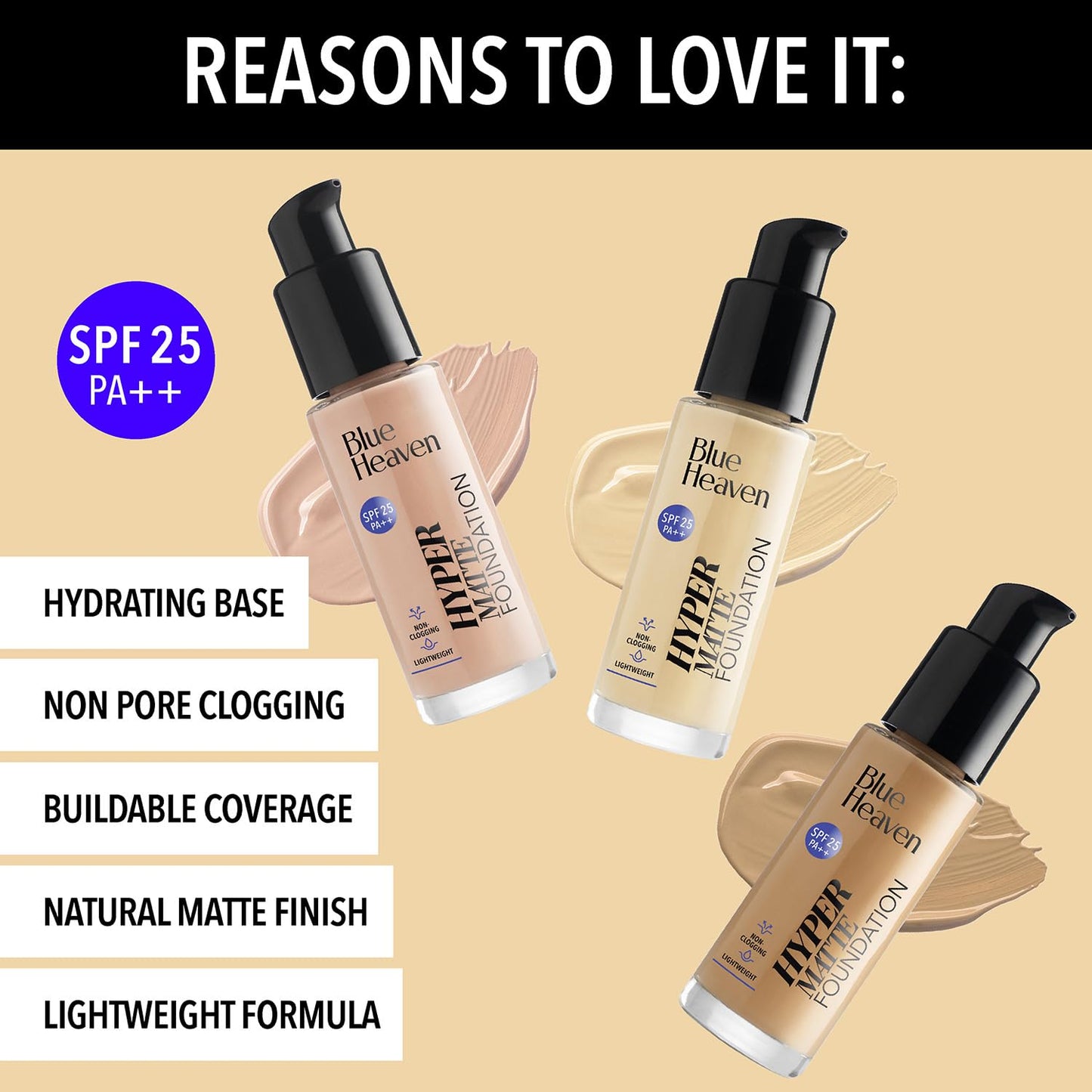 Blue Heaven Festive Makeup Kit Set | Pack of 8 Makeup Essentials | Complete Makeup Kit Set for women | Ideal for Festive Looks, Gifting & Bridal Makeup | Medium Tone Combo | Pack of 8 | 32.1g+45.5ml