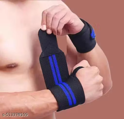 COMBO OF BLACK AND BLUE WRIST BAND