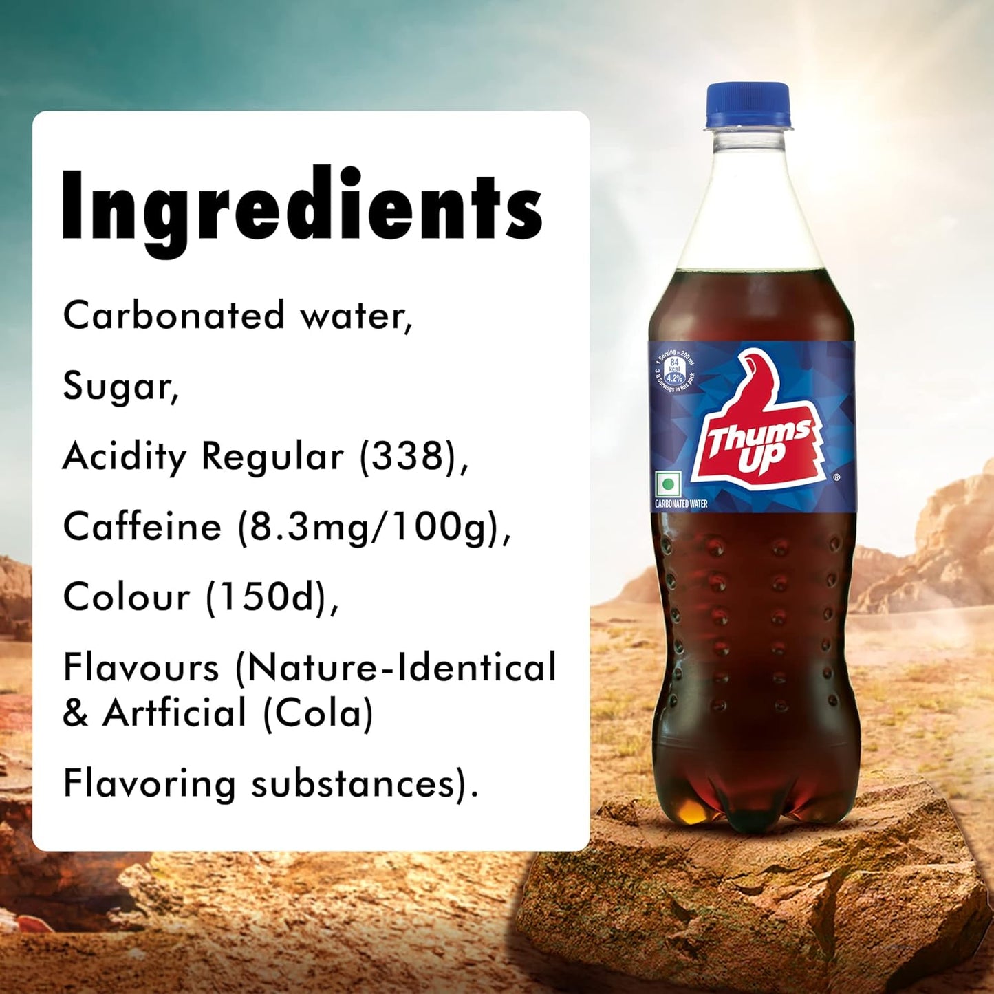 Thums Up Soft Drink Pet Bottle, 750 Ml, Cola