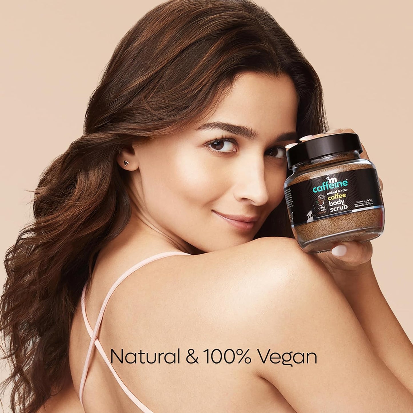 mCaffeine Exfoliating Coffee Body Scrub Powder Jar for Tan Removal&Soft-Smooth Skin|De-Tan Bathing Scrub With Coconut Oil,Removes Dirt&Dead Skin From Neck,Knees,Elbows&Arms| All Skin Types-100Gm
