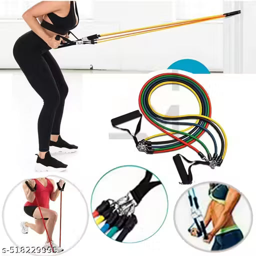 Elastic Resistance Bands Fitness Ropes Rubber Bands for Fitness Exercise 11 in 1 band