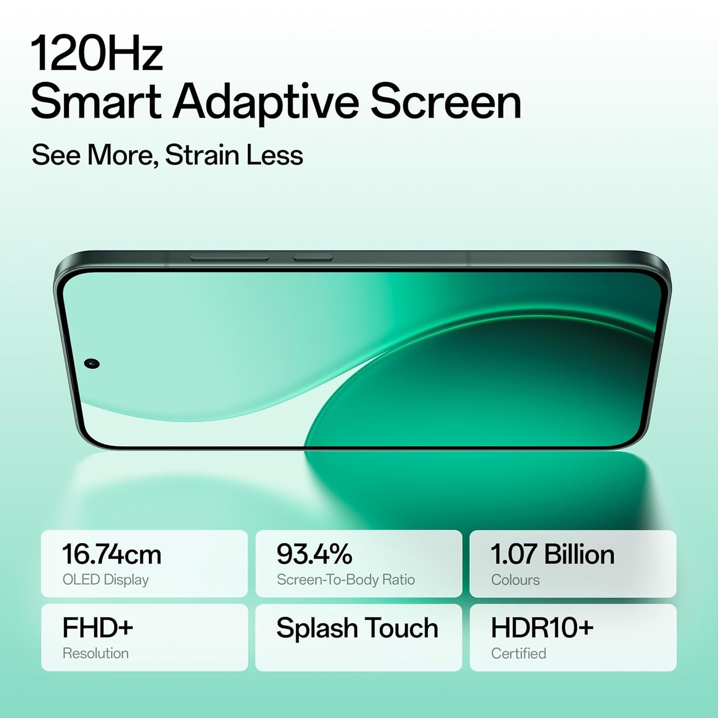 OPPO Reno14 5G (Forest Green, 12GB RAM, 256GB Storage) with No Cost EMI/Additional Exchange Offers