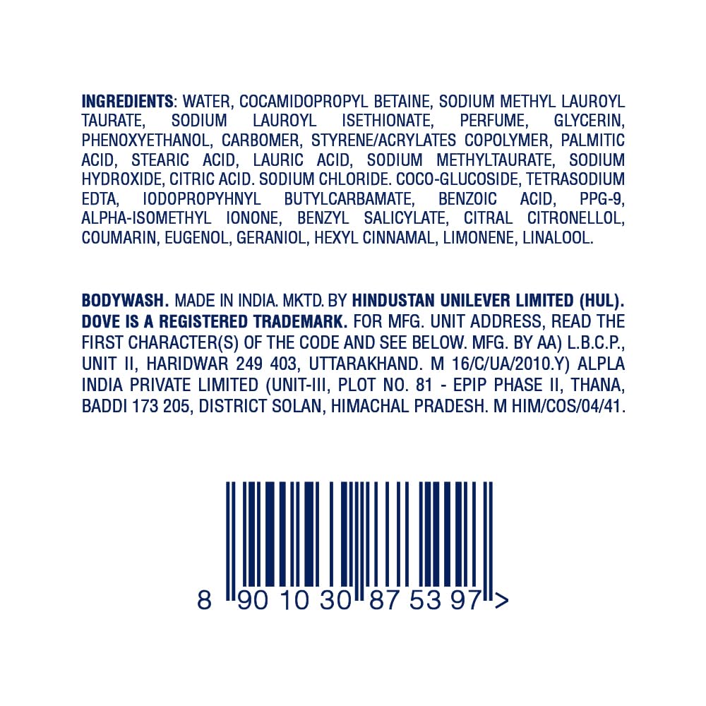 Dove Nourishing Bodywash with Triple Hydration Serum, 825ml