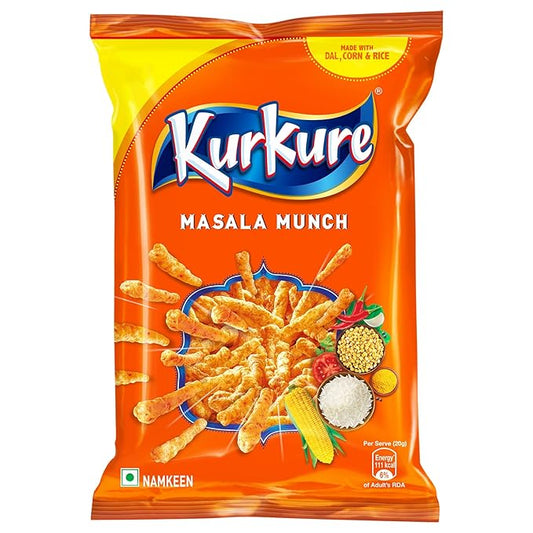Kurkure Namkeen - Masala Munch, 75g/78g/82g/90g (Weight May Vary)
