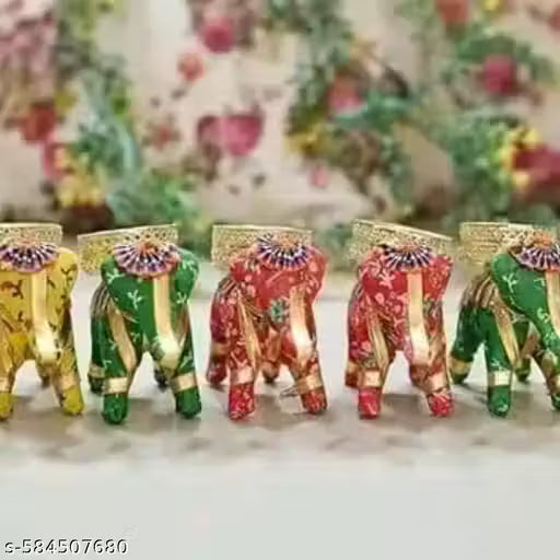 Misscasa Set of 5 Elephant Tea Light/Candle Holder for Decoration/Ganpati Decoration/Diwali Decoration/Diya for Home Decor| Designer Candle Holders | Diwali Gift /balcony decor/Living room/festival backdrop/showpiece/best selling