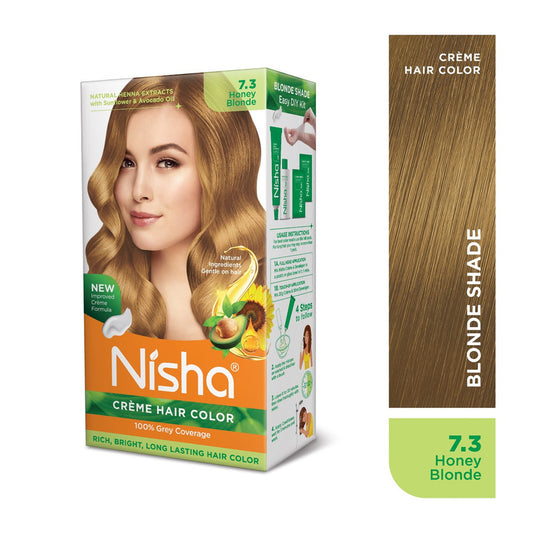 Nisha Herbal Hair Color - Honey Blonde (120 gm)-1