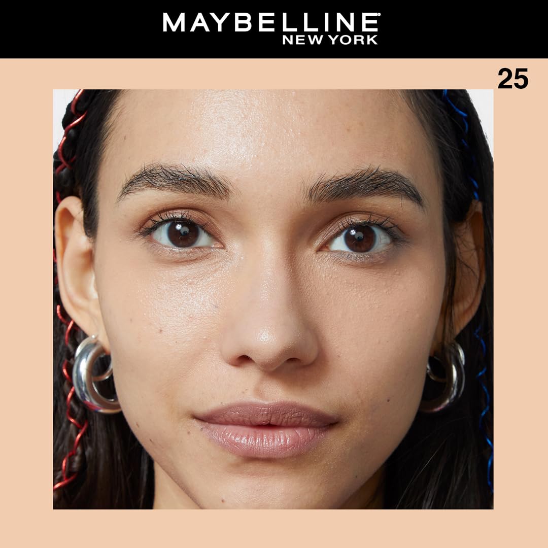 Maybelline New York Full Coverage Concealer, Matte & Poreless Ultra Blendable, Fit Me, 25 Medium, 6.8ml