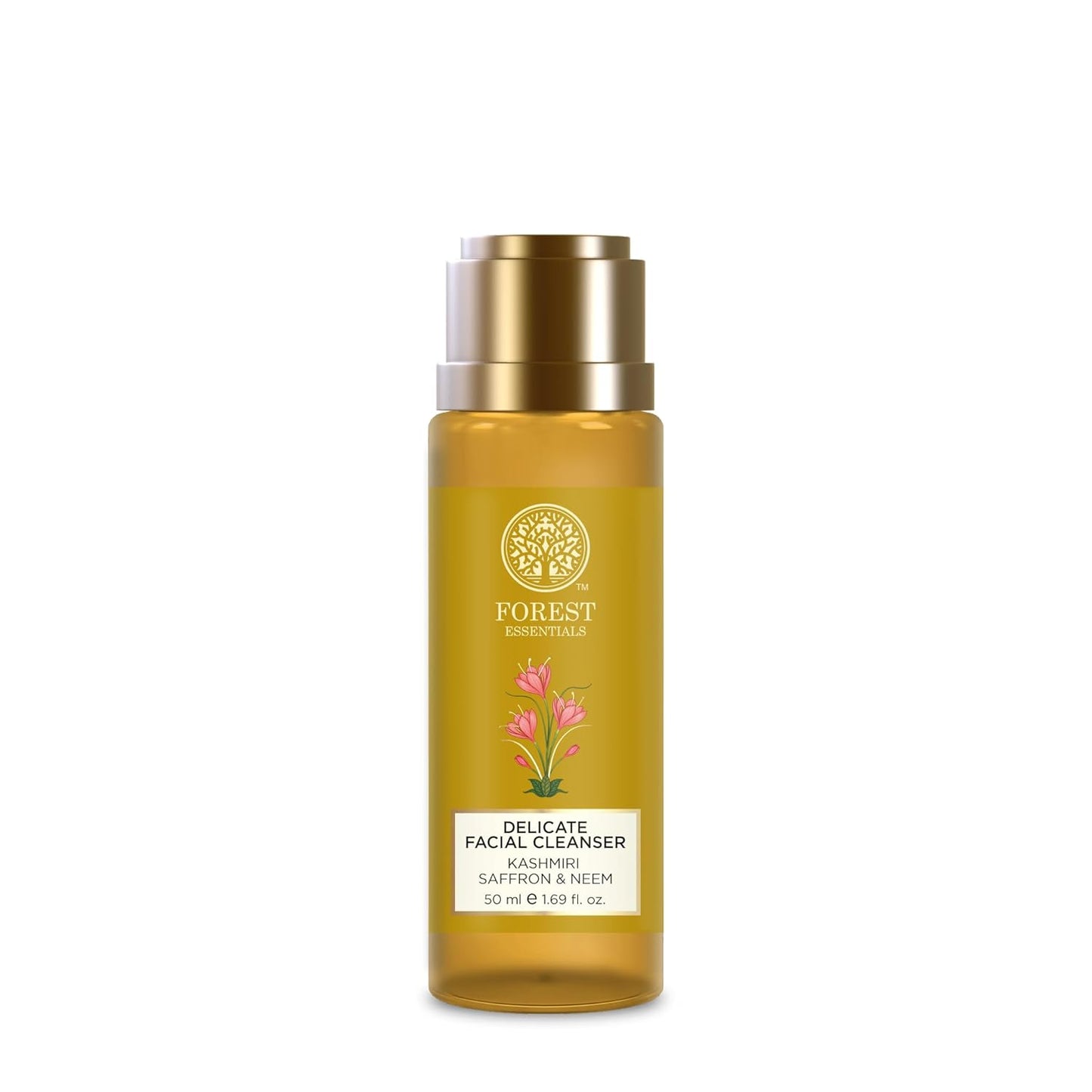 Forest Essentials Ayurvedic Purifying Face Wash with Saffron & Neem | For Normal to Oily Skin | Sulphate Free | Travel Size