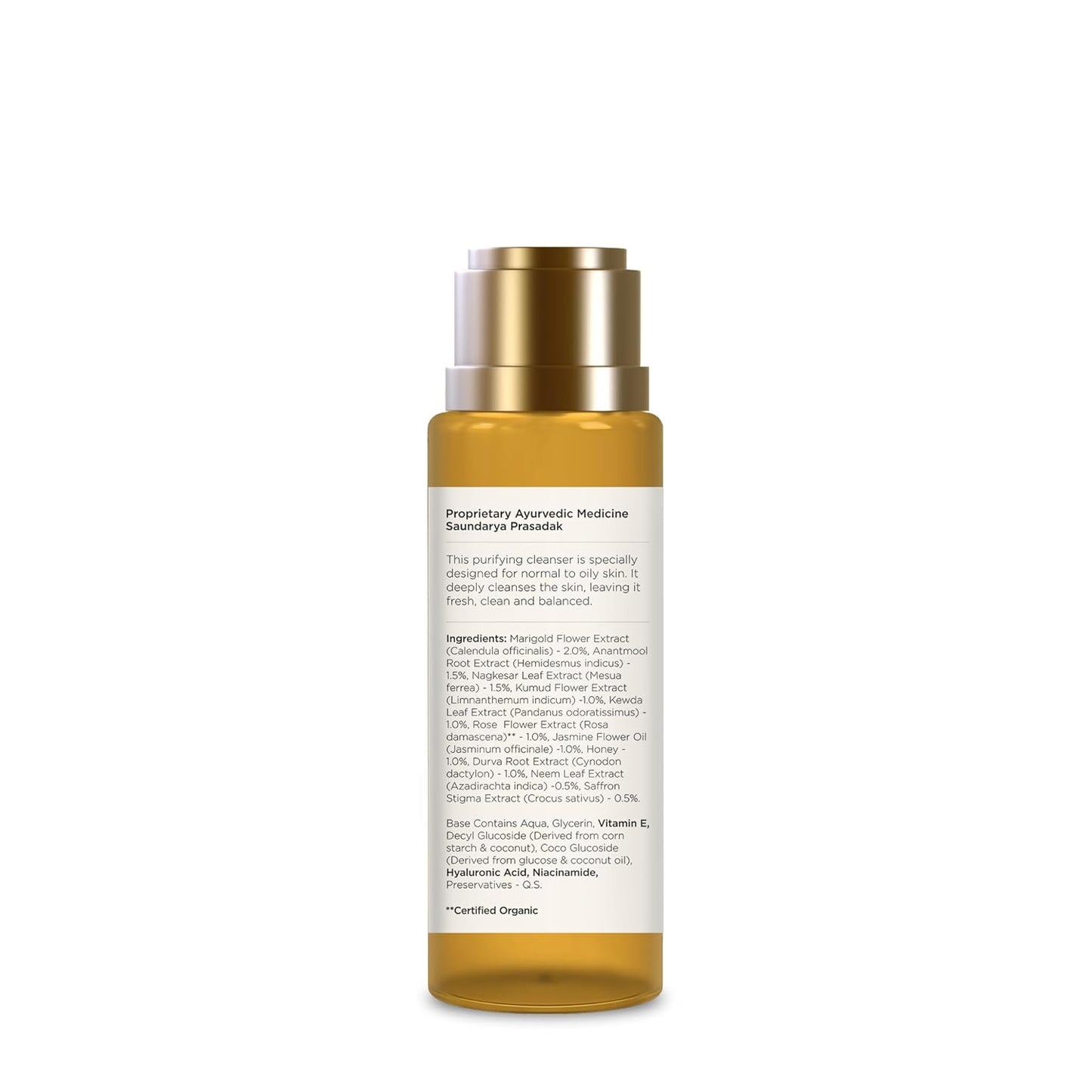 Forest Essentials Ayurvedic Purifying Face Wash with Saffron & Neem | For Normal to Oily Skin | Sulphate Free | Travel Size