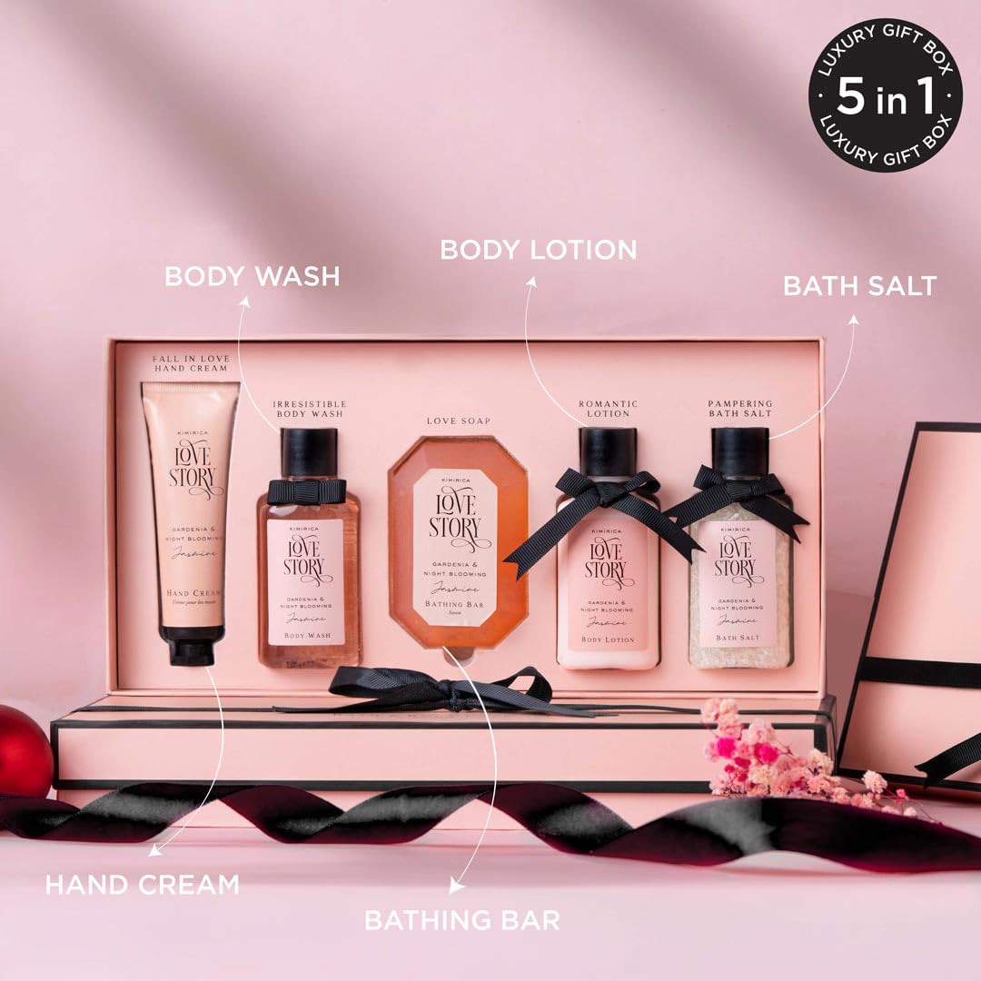 Kimirica Love Story Luxury Bath and Body Care Gift Set Box